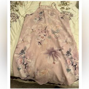 Knee length floral dress